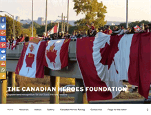 Tablet Screenshot of canadianheroes.com